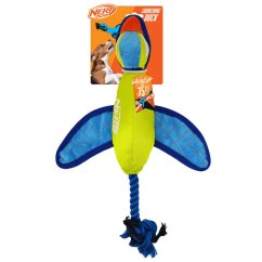NERF DOG Hračka pre psov Nylonová plyšová kačka so šuštivými krídlami na hádzanie – 42 cm - Nylonová plyšová kačka so šuštivými krídlami na hádzanie