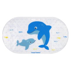 CANPOL BABIES Protiskluzová podložka do vane 69x38 cm LOVE&SEA - Modrá