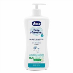 CHICCO Šampón na vlasy a telo s dávkovačom Baby Moments 92 % prírodných zložiek 500 ml - CHICCO Šampón na vlasy a telo s dávkovačom Baby Moments 92 % prírodných zložiek 500 ml.