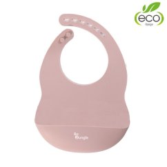 BO JUNGLE Silikónový bryndák - Pastel Pink