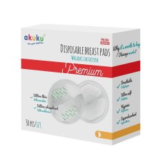 AKUKU Laktačné ultrasaví prsné vložky - Akuku 30 ks.