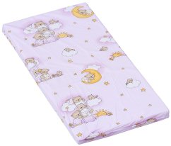 Molitanová matrace do postýlky Scarlett  120 x 60 x 6 cm - Mráček - ružová, 120 x 60 x 6 cm.