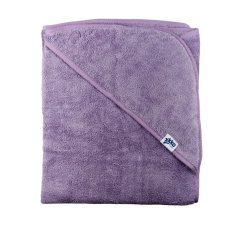 XKKO BIO bavlnená froté osuška s kapucňou Organic 90x90 - Lavender Aura.