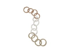 LITTLE DUTCH Spojovacie krúžky reťaz - Béžová.