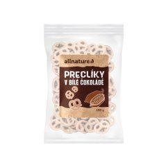 ALLNATURE Preclíky v bielej čokoláde 100 g - Preclíky v bielej čokoláde 100 g