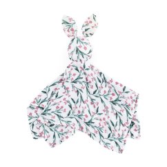 PETITE&MARS Mazlíček bambusový mušelínový Hugo  Pink Meadow 0m+