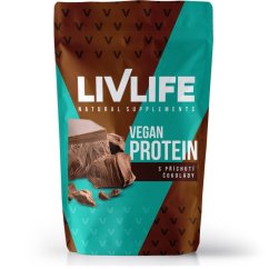 LIVLIFE Vegan protein s príchuťou čokolády - Čokolády 245 g
