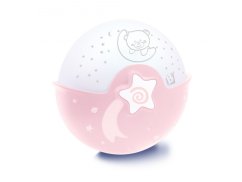 INFANTINO Nočná lampička s projekciou - ružová.