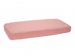 LITTLE DUTCH Napínacie prestieradlo 120x60 cm - Pure Pink Blush