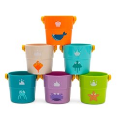 BABY MIX Hračky kelímky 6ks - Hračky kelímky 6ks