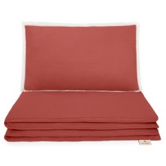 Mušelínové povlečení Maceshka Nature s ozdobným okrajem - Tomette, krajka.