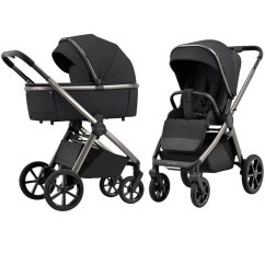 CARRELLO Omega 2v1 Kombinovaný kočárok + Dárek zdarma Slnečná clona - Absolute Black