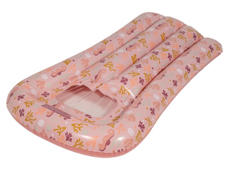 LITTLE DUTCH Nafukovacie lehátko - Ocean Dreams Pink