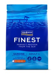 FISH4DOGS Granule malé pre dospelé psy Finest sardinka so sladkými zemiakmi, 1+ - 1,5 kg, 1+