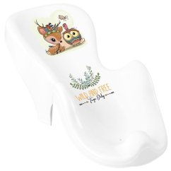 TEGA Plastové anatomické lehátko na kúpanie - Wild & Free jeleň biele