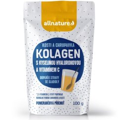 ALLNATURE Kolagén s kyselinou hyaluronovou a vitamínom C - príchuť pomaranč 100 g -  100 g