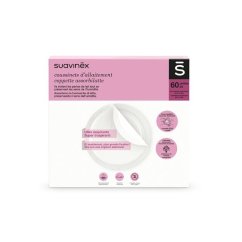 SUAVINEX Absorpčné vložky do podprsenky 60 párov - Absorpčné vložky 60ks.