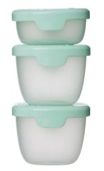 B.BOX Sada krabičiek Snack tubs 3ks - zelené