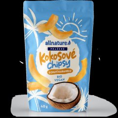 ALLNATURE Kokosové chipsy s karamelem 40 g 40 g