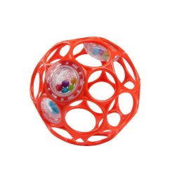 OBALL Hračka Oball RATTLE 10 cm 0m+ - oranžová 0m+