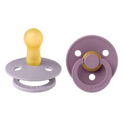 BIBS Colour Cumlíky z prírodného kaučuku 2ks - veľkosť 1 - Fossil Grey / Mauve