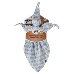 KIKKO Muchláček bambusový BMB - Baby Blue Cross.
