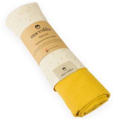 Mušelínová dečka Maceshka Nature - Maceshka Mušelínová dečka Maceshka Nature Ecru a mimosa.