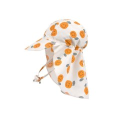 LÄSSIG Sun Protection Flap Hat orange sea salt Klobouček - 1-3 roky, velikost 48/51