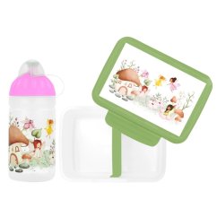 SET Zdravá lahev + Zdravá sváča - Svačinový set - SET Rozprávkové víly