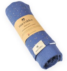 Mušelínová dečka Maceshka Nature - Maceshka Mušelínová dečka Maceshka Nature Indigo a indigo.