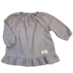 PINKIE šatičky Bellou Muslin - Grey Varianta/ veľkosť: 74-80