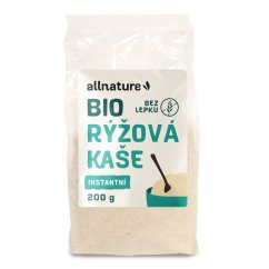 ALLNATURE Bezlepková ryžová kaša instantná BIO 200 g - 200 g