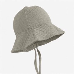 NEW BABY Detský mušelínový klobúčik - linen vel. 62