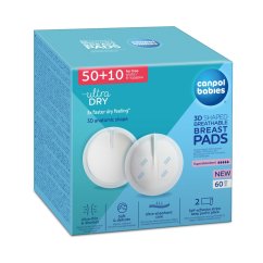 CANPOL BABIES Vložky do podprsenky Standard 50 + 10ks Tampóny do podprsenky Standard 50+10 ks.