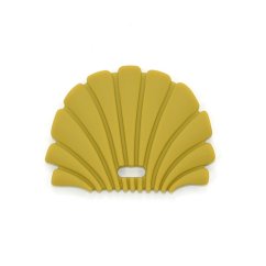 OB Designs Silikónové hryzátko mušľa - Gold
