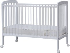 Detská postieľka s vyberateľnými priečkami - Scarlett MÍŠA (buk) - 120 x 60 cm - Detská postieľka s vyberateľnými priečkami - Scarlett MÍŠA (buk) - biela 120 x 60 cm.