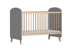 Postieľka Faktum Colette 60x120 cm - Grey bez lišty proti okuseniu.