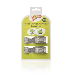 KIKKO Klipy na kočiarok (2ks) - Metallic Silver