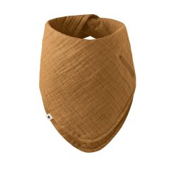 BIBS mušelínový slintáček Bandana z BIO bavlny - karamel