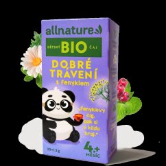 ALLNATURE BIO Detský čaj Dobré trávenie s feniklom 20x1,5 g - 20x1,5 g