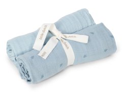 LITTLE DUTCH Plienky 70x70cm Pure - Denim Blue