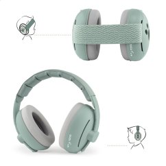 Zazu EARMUFFS - 2v1 detské chrániče sluchu - zelené