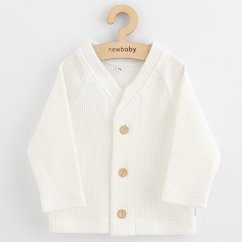 NOVÉ BALETNE Kojenecký kabátek na gombíky Luxury clothing Oliver - biely vel. 62.