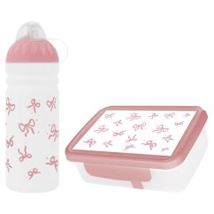 SET Zdravá lahev + Zdravá sváča - Svačinový set - Mašle 0,7l