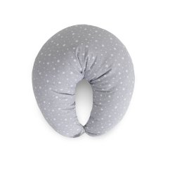 CEBA Vankúš na kojenecké kŕmenie Huggy (150x60x37) Basic - Basic Grey Stars
