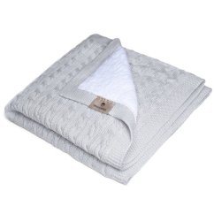 Maceshka Zimná pletená deka copánek - Grey