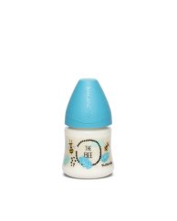 SUAVINEX FĽAŠA Guľatá cumlíková LATEX 150 ml - MODRÁ VČELA