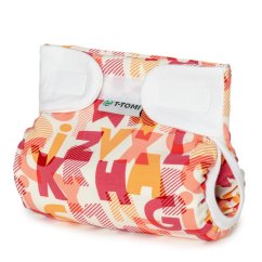 T-TOMI Ortopedické abdukčné nohavičky - suchý zips (3-6kg) - Ružová abeceda
