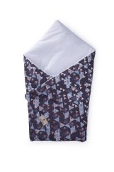 Zavinovačka Maceshka Nature bavlna - Triangles, biela.