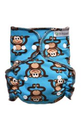 T-TOMI Plienková plena - prebaľovací set, 3-15 Kg - patentky Monkies.